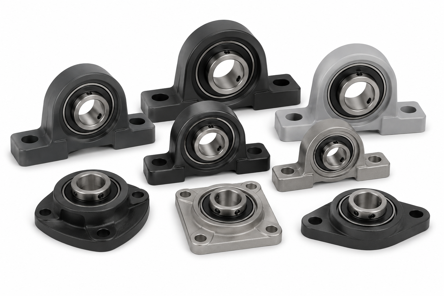 NTN ZUCPA208-24 Pillow Block Ball Bearing: Stainless Steel Housing, Set Screw