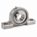 NTN ZUCP207-20 Pillow Block Ball Bearing: Stainless Steel Housing, Set Screw