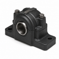 NTN SNC518-615 Heavy Duty Split Pillow Block Housing: 80mm Bore, 2-Bolt Base, Cast Iron